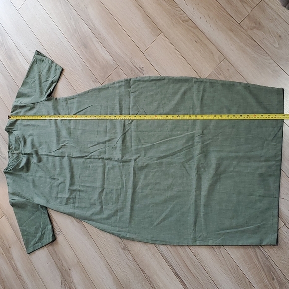 **Boho Green Bubble Maxi Dress - Picture 5 of 11